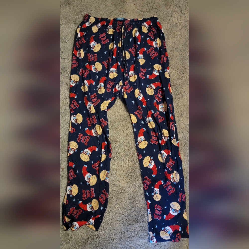 💜4/$20💜Family Guy Stewie Holiday Print Pajama Bottoms